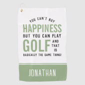 Golf ist Glück Funny Golf Lover Geschenke Golfhandtuch (Vorderseite)