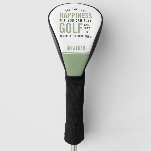 Golf ist Glück Funny Golf Lover Geschenke Headcover (Vorderseite)