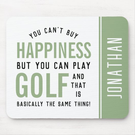 Golf ist Glück Funny Golf Lover Geschenke Mousepad (Vorne)