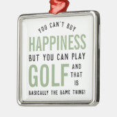 Golf ist Glück Funny Golf Lover Geschenke Ornament Aus Metall (Links)