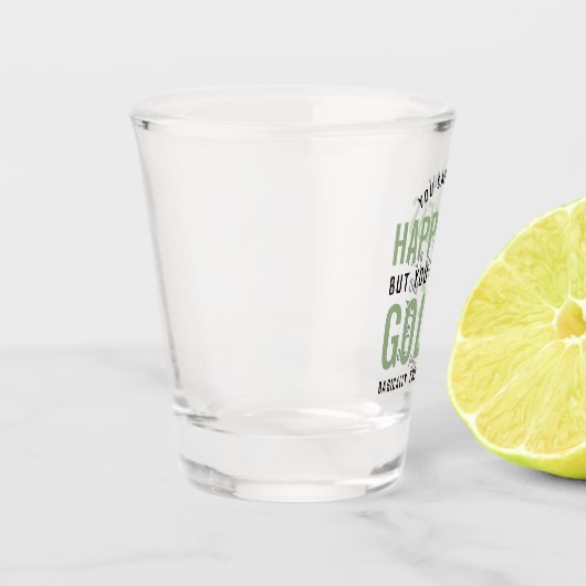 Golf ist Glück Funny Golf Lover Geschenke Schnapsglas (Links)