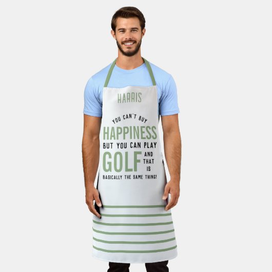Golf ist Glück Funny Golf Lover Geschenke Schürze (Getragen)