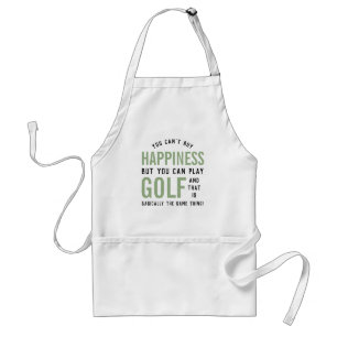 Golf ist Glück Funny Golf Lover Geschenke Schürze