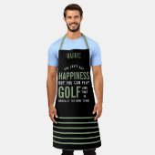 Golf ist Glück Funny Golf Lover Geschenke Schürze (Getragen)