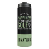 Golf ist Glück Funny Golf Lover Geschenke Thermosbecher (Vorderseite)