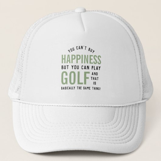 Golf ist Glück Funny Golf Lover Geschenke Truckerkappe (Vorderseite)
