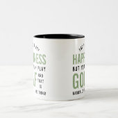 Golf ist Glück Funny Golf Lover Geschenke Zweifarbige Tasse (Mittel)