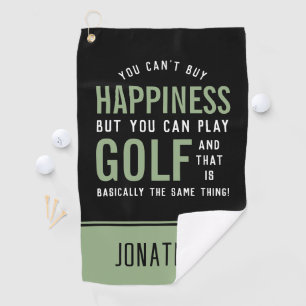 Golf ist Glück Funny Golf Lover Golfhandtuch
