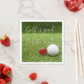 Golf ist gut für das Soul Napkin Serviette (Beispiel)
