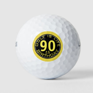 Golf ist Leben individuell anpassbarer 90. Geburts Golfball