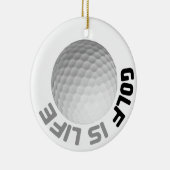 Golf ist Leben Keramik Ornament (Rechts)