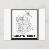 GOLF IST LEICHT POSTKARTE (Vorderseite)