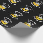 Golf ist mein Cup T-Shirt Funny Golf Pun Dark BG Geschenkpapier (Ecke)