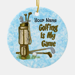 Golf ist mein Game Golf Keramik Ornament