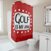 Golf ist mein Jam Duschvorhang (Beispiel)