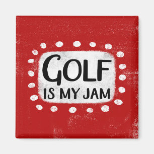 Golf ist mein Jam Kühlschrank Magnet