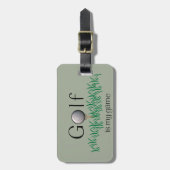 GOLF ist mein Spiel Gepäckanhänger (Vorderseite vertikal)