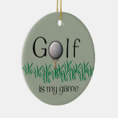 GOLF ist mein Spiel Keramik Ornament (Rechts)