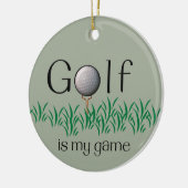 GOLF ist mein Spiel Keramik Ornament (Links)