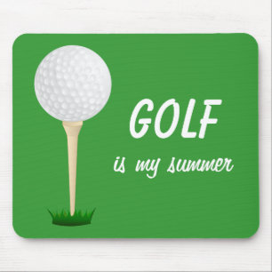 Golf ist mein Summer Golfball T-Shirt Green Mousepad