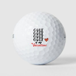 Golf ist mein Valentine für Golfer am Valentinstag Golfball