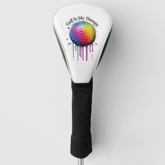 Golf ist meine Therapie | Funny Golf Headcover (Vorderseite)