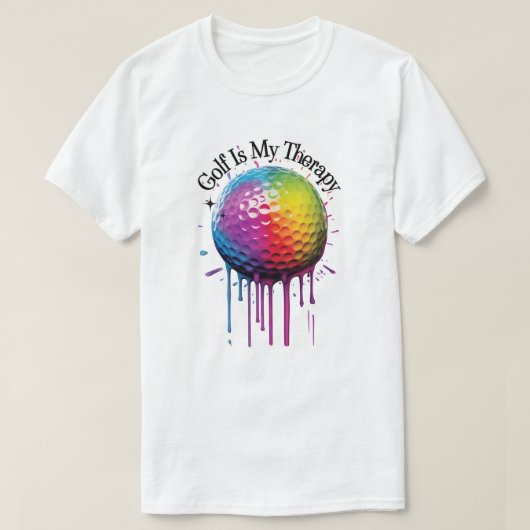 Golf ist meine Therapie | Funny Golf T-Shirt (Design vorne)