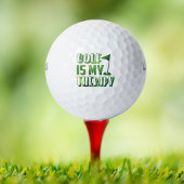 Golf ist meine Therapie Funny Typografy Sport Rede Golfball