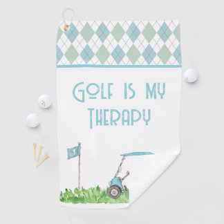 Golf ist meine Therapie Golfhandtuch