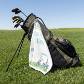 Golf ist meine Therapie Golfhandtuch (Gras)