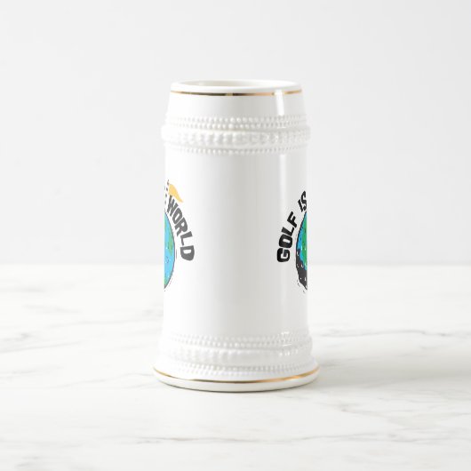 Golf ist meine Welt Bierglas (Mittel)