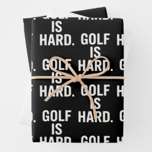 Golf ist schwer Golf Humor Lustiger Golf Liebhaber Geschenkpapier Set