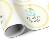 Golf ist Tonic | Golf-Geschenkverpackung Geschenkpapier (Rolleneckpunkt)
