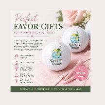 "Golf ist Tonic" Golfbälle Favors Golf-Veranstaltu