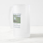 Golf ist viel Gehen Mattglas Bierglas (Vorderseite Links)