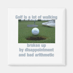Golf ist viel zu Fuß Magnet