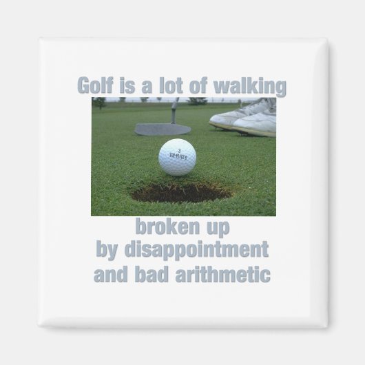 Golf ist viel zu Fuß Magnet (Vorne)