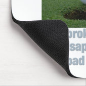 Golf ist viel zu Fuß Mousepad (Ecke)