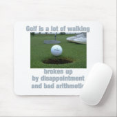 Golf ist viel zu Fuß Mousepad (Mit Mouse)