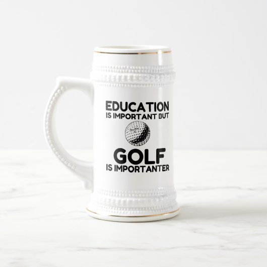 GOLF IST WICHTIG BIERGLAS (Links)