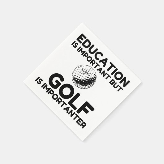 GOLF IST WICHTIG SERVIETTE (Ecke)