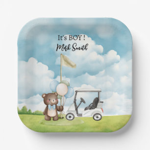 Golf It's Boy for Baby Shower Pappteller