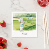 Golf  It's Boy for Baby Shower   Serviette (Beispiel)