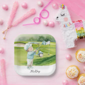Golf It's Boy für Baby Shower Pappteller (Party)