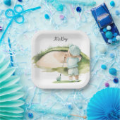 Golf It's Boy für Baby Shower   Pappteller (Party)