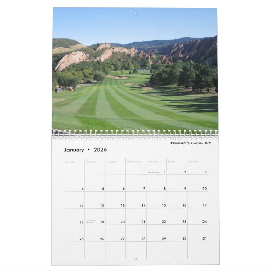 Golf jedermann kalender (Jan 2026)