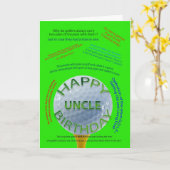 Golf Jokes Geburtstagskarte für Onkel Karte (Gelbe Blume)