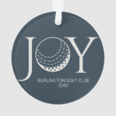 Golf Joy & Peace Christmas Ornament (Rückseite)