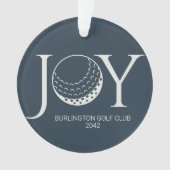 Golf Joy & Peace Christmas Ornament (Vorderseite)