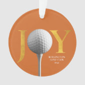 Golf Joy & Peace Christmas Ornament (Vorderseite)